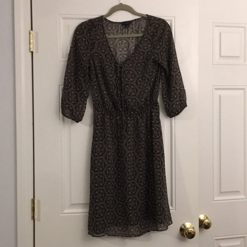 Banana republic geometric print dress